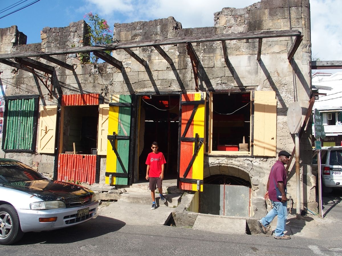 Ruins Rock Cafe Dominica Roseau